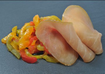 Marlin fumé et son confit de légumes