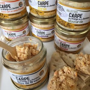 Gamme de rillettes de carpe de Dombes