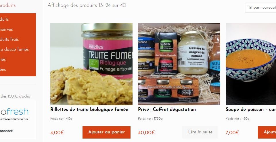 Rillettes poissons vente en ligne