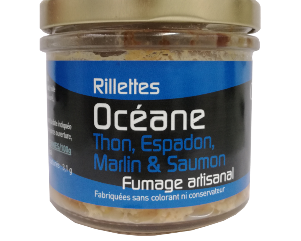 Verrine de rillettes Océane 90g (Thon, Espadon, Marlin et Saumon)