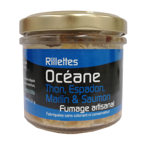 Verrine de rillettes Océane 90g (Thon, Espadon, Marlin et Saumon)