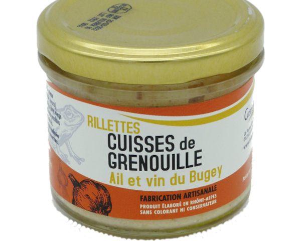 Verrine de rillettes de Cuisses de Grenouilles Ail & Vin du Bugey 90g