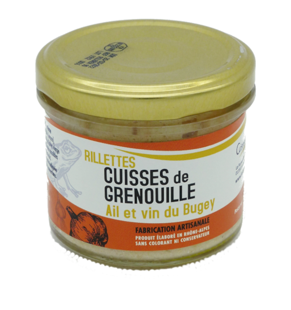 Verrine de rillettes de Cuisses de Grenouilles Ail & Vin du Bugey 90g