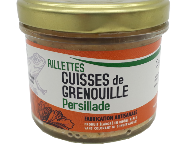 Verrine de rillettes de Cuisses de Grenouilles persillade 90g