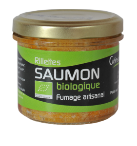 Pot de rillettes de Saumon fumé biologique 90g