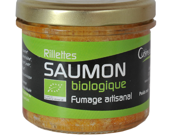 Verrine de rillettes de Saumon fumé biologique 90g