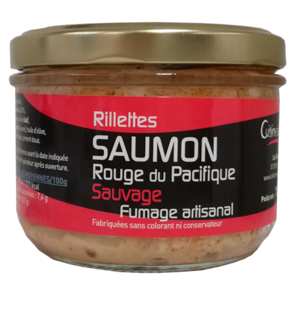 Verrine de rillettes de Saumon Sauvage d'Alaska 180g