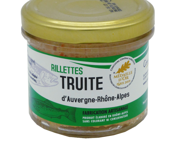 Verrine de rillettes de Truite Nature 90g