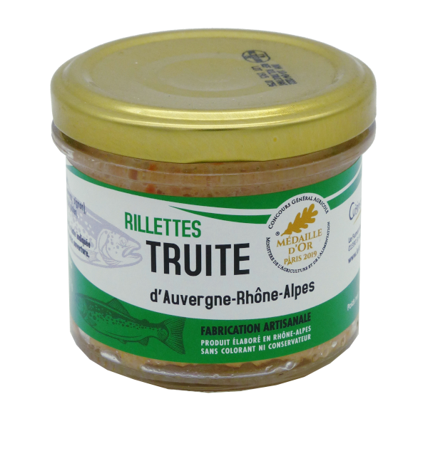 Verrine de rillettes de Truite Nature 90g