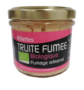 Pot de rillettes de Truite fumée biologique 90g