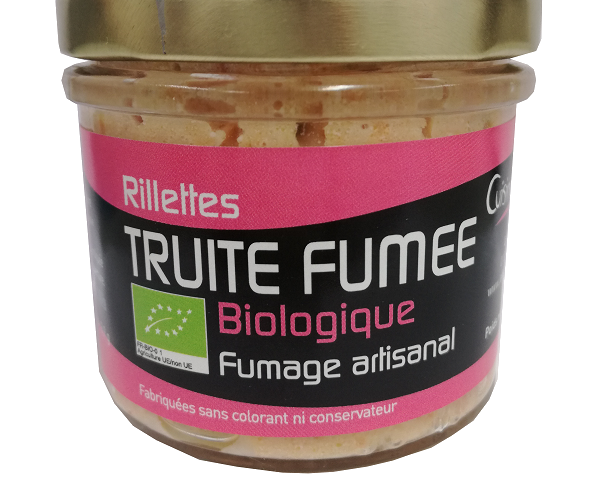 Verrine de rillettes de Truite fumée biologique 90g