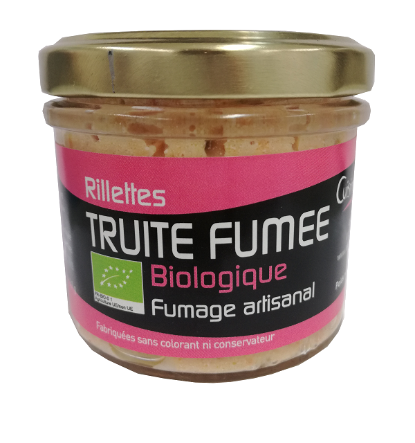 Verrine de rillettes de Truite fumée biologique 90g