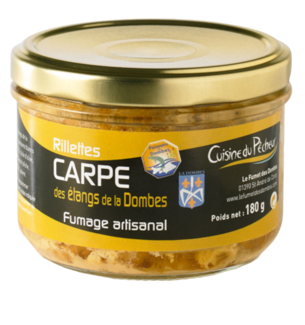 Verrine de rillettes de carpe fumée 180g