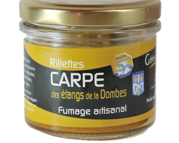 Verrine de rillettes de carpe fumée 90g