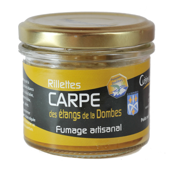 Verrine de rillettes de carpe fumée 90g