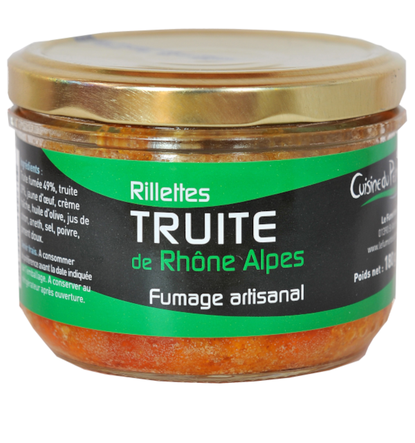 Verrine de rillettes de truite fumée 180g