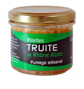 Pot de rillettes de truite fumée 90g