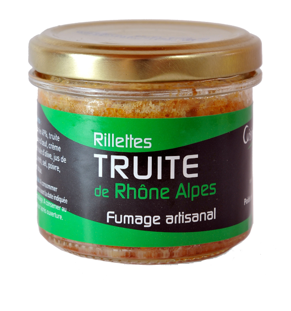 Verrine de rillettes de truite fumée 90g