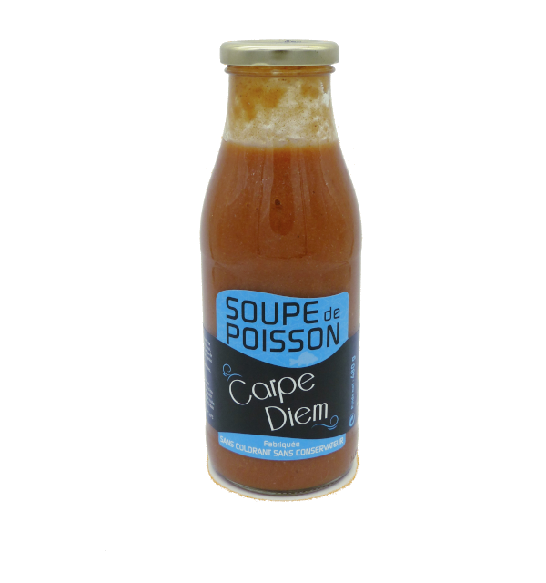 Soupe de poisson de carpe des étangs de la Dombes